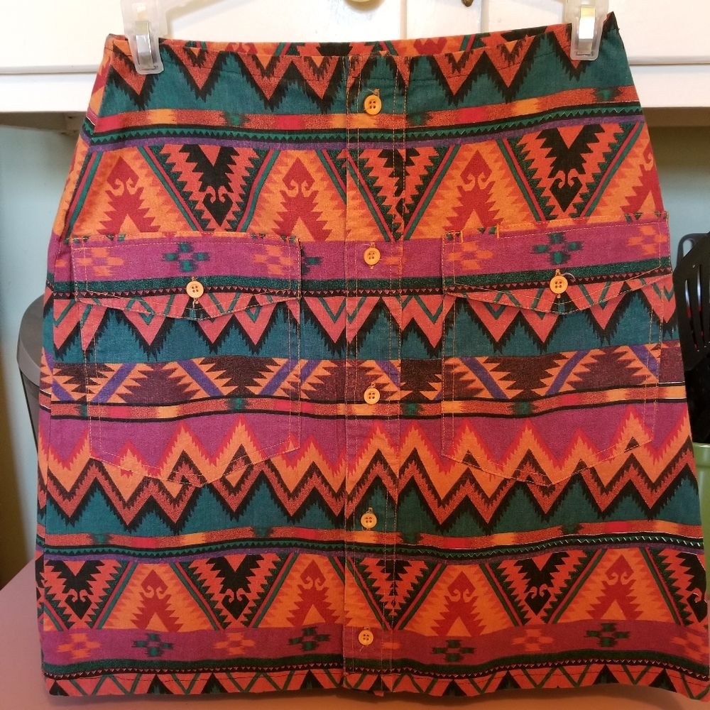 Aztec tribal skirt